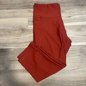 Orange High-Waisted Leggings Old Navy